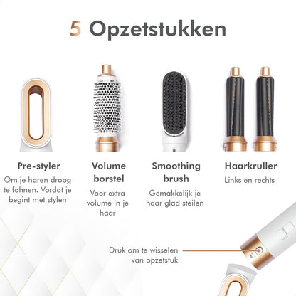 AirLabs™ - 5 in 1 Haarstyler | Alleen vandaag 50% korting!