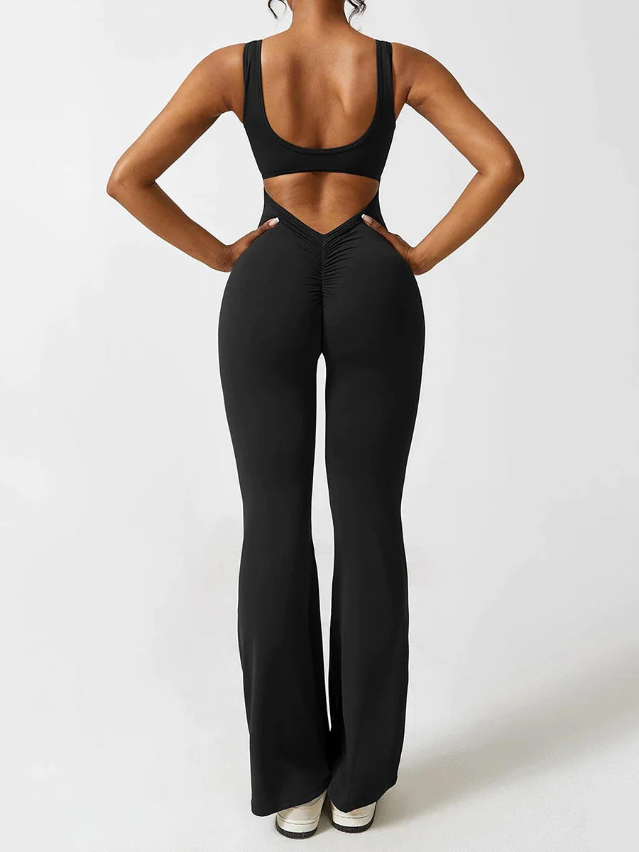 Flare Scrunch Jumpsuit