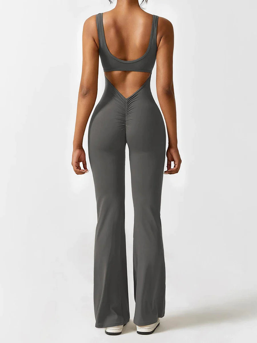 Flare Scrunch Jumpsuit