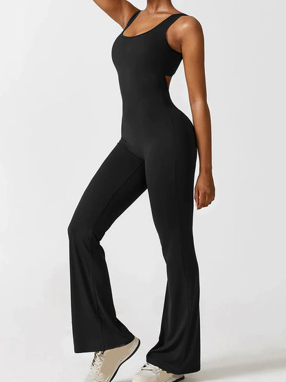 Flare Scrunch Jumpsuit