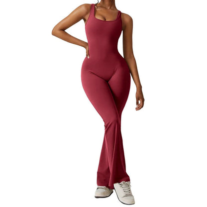 Flare Scrunch Jumpsuit