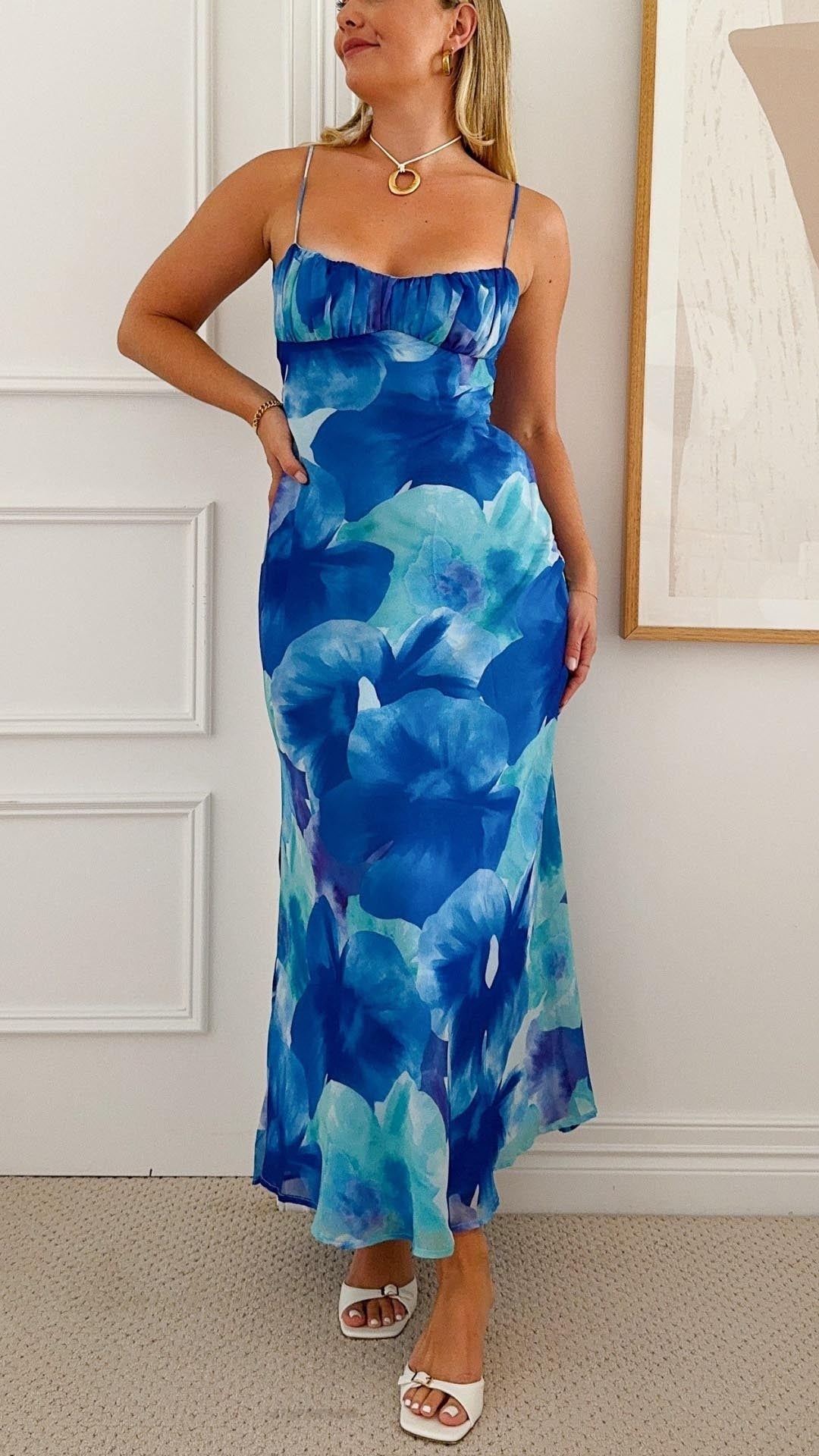 Azure | zomerse elegantie maxi jurk